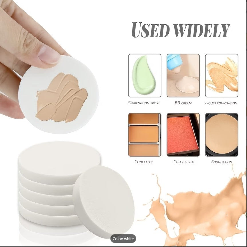 Round Makeup Sponges – Dual Use Wet & Dry Foundation Sponge