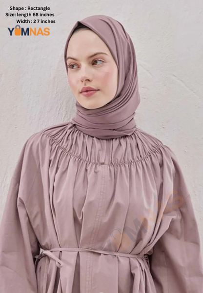 Dried Rose Luxury Chiffon Hijab for Women & Girls