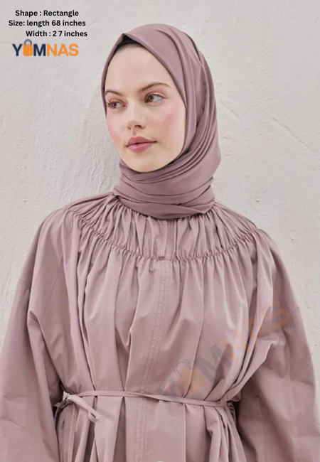 Dried Rose Luxury Chiffon Hijab for Women & Girls
