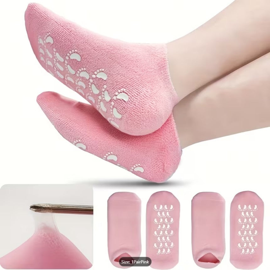 Moisturizing Spa Gel Socks for Dry Cracked Heels