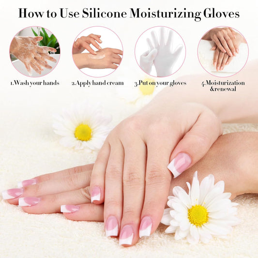 SPA Gel Silicone Moisturizing Gloves – Whitening & Softening Hand Care