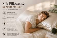 silk pillow case soft premium luxury silk random colour