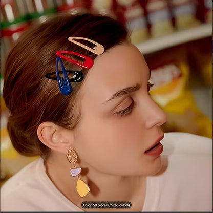 Y2K Candy Color Hair Clips – Multifunctional Retro Hair Accessories for Women & Girls