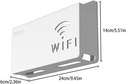 Wall Mounted WiFi Router Holder Box &ndash; Hidden Cable Organizer &amp; Decorative Shelf for Home &amp; Office Short Description: