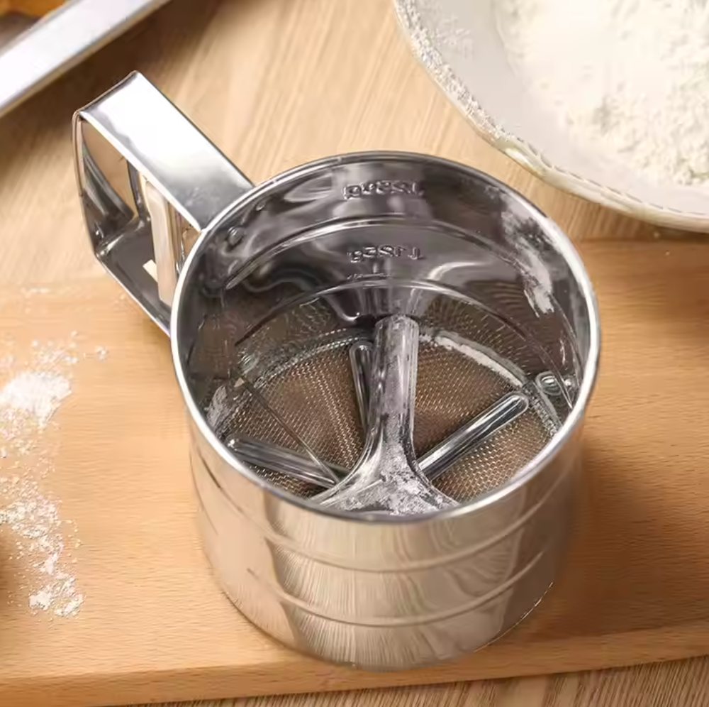 Stainless Steel 3 Cup Flour Sifter