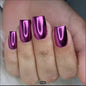 Diamond Acrylic Fake Nails Set
