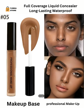 6-Color Matte Concealer – Waterproof, Long-Lasting, Lightweight & Oil-Control Formula
