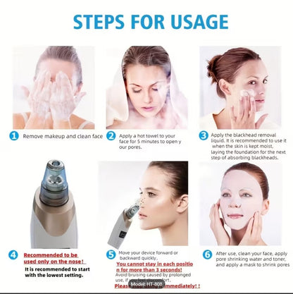 Derma Suction Facial SPA Blackhead Remover Machine – 4 in 1 Pore Cleaner & Acne Removal Suction Tool No Ratings