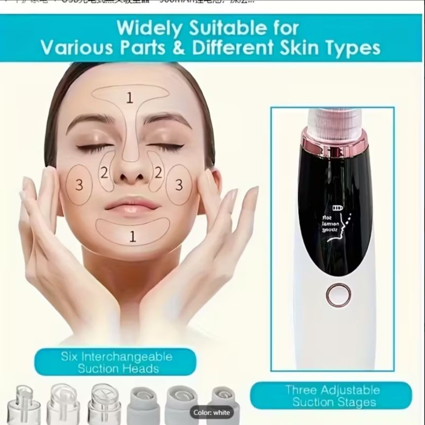 Derma Suction Facial SPA Blackhead Remover Machine – 4 in 1 Pore Cleaner & Acne Removal Suction Tool No Ratings