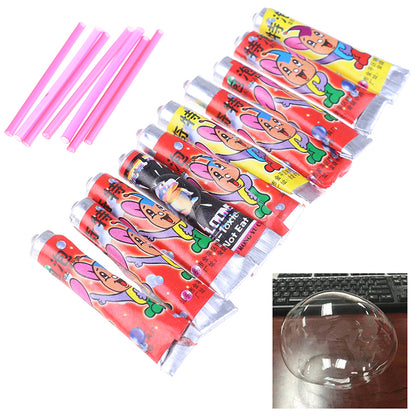 Pack Of 5 HOTTEST SALE 10Pcs Bubble Glue Kids Blowing Bubble Ball Toys for Children Space Balloon toy Creek