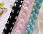 10 gaz Premium Quality Designer Braided and Rhinestone Trim Ribbon for Dress Designing, Neckline, Handbags, and Tailoring