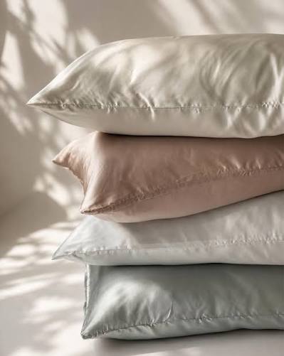 silk pillow case soft premium luxury silk random colour