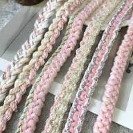 10 gaz Premium Quality Designer Braided and Rhinestone Trim Ribbon for Dress Designing, Neckline, Handbags, and Tailoring