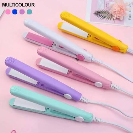 Mini Hair Straightener – Portable Ceramic Hair Straightening Iron | Fast Heating Travel Hair Styler for Women & Girls