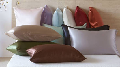 silk pillow case soft premium luxury silk random colour