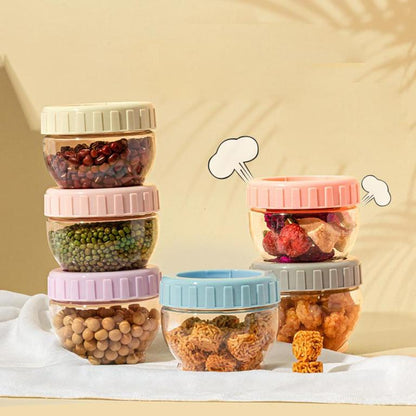 Spice Jars Set | Airtight Grocery Jar for Kitchen Storage | Masala Storage Jar | Kitchen Accessories Jar | Kitchen Jar Storage | Airtight Snack Jar | Transparent Plastic Container Set | Kitchen Organizers | Grocery Jars for Pulses, Spices & More