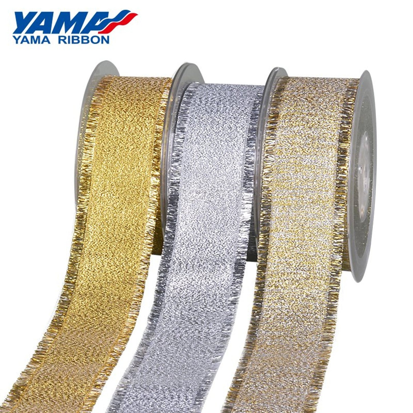 10 gaz Metallic Gold & Silver Lace Trim Ribbon | Fancy Gota Patti & Zari Border for Dresses, Suits, Saree, Dupatta & Craft Sewing