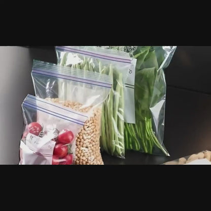 Duty Reusable Plastic Food Storage Bags Suitable for Freezer,