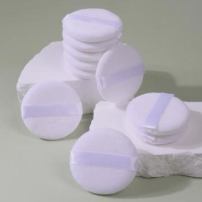 Round Powder Puffs Soft Velvet – Reusable Makeup Sponge