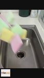 4PCS Premium Non-Scratch Kitchen Cleaning Sponges | Double-Sided Reusable Dish Scrubber Pads for Pots, Pans & Non-Stick Cookware