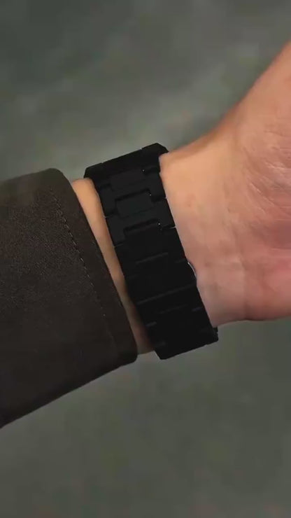 Black Arabic Aura Watch – Premium Matte Black Finish with Arabic Numerals | Unisex Luxury Fashion Watch